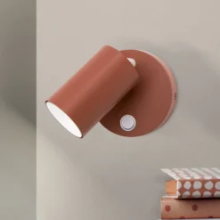 Penn seinävalaisin, korallinpunainen, Ø 10,5 cm, teräs/alumiini