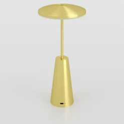 Piccola-LED-akkulamppu, messinkivärinen, korkeus 28 cm, IP54