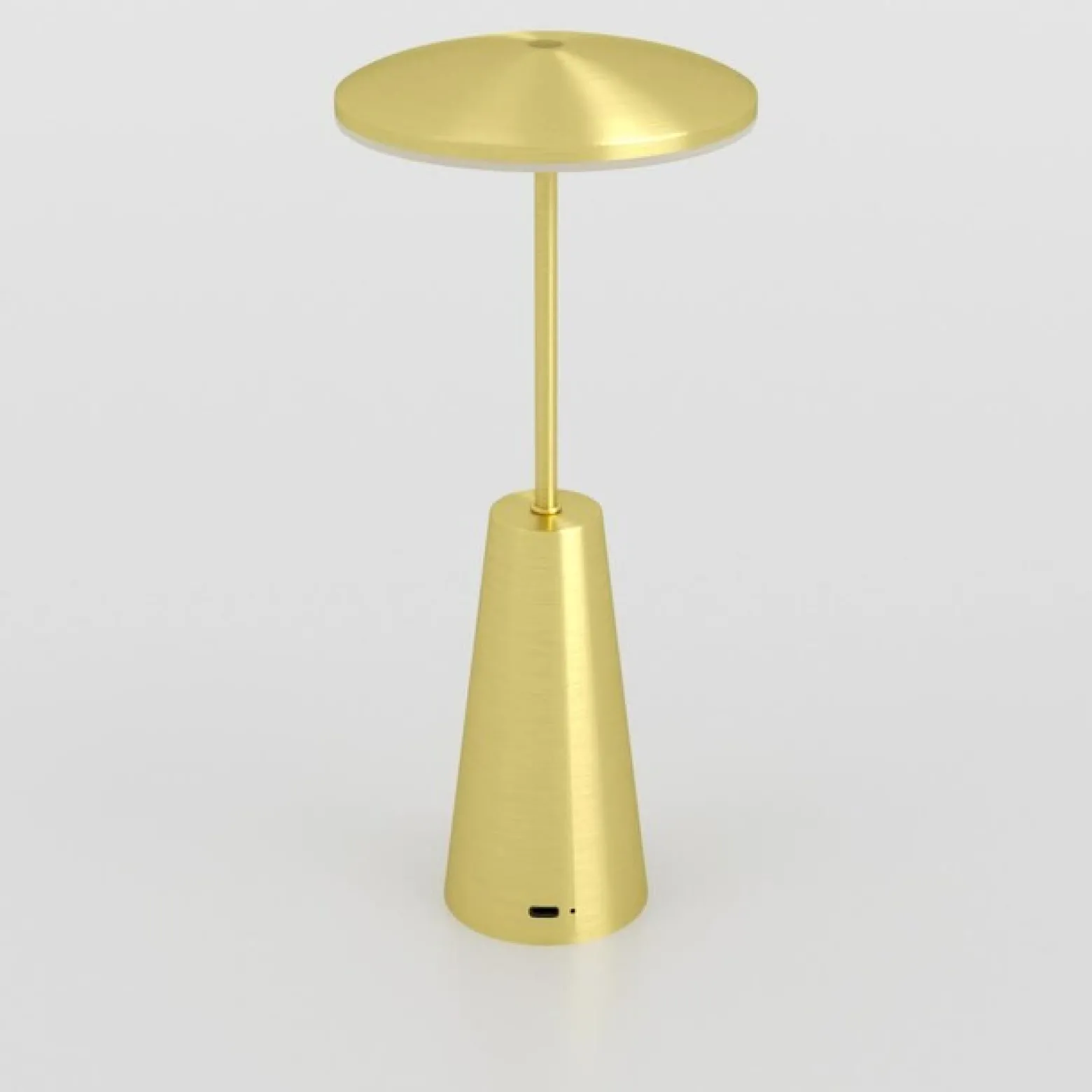 Piccola-LED-akkulamppu, messinkivärinen, korkeus 28 cm, IP54