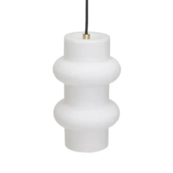 Pilule Double -riippuvalo, mattavalkoinen, Ø 15 cm, lasi