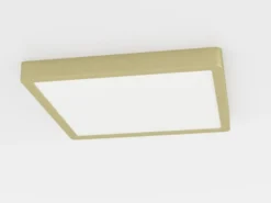 Pinta-asennettava LED-paneeli Fueva 5 IP20 830 messinki 28.5x28.5