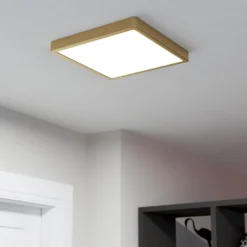 Pinta-asennettava LED-paneeli Fueva 5 IP20 830 messinki 28.5x28.5