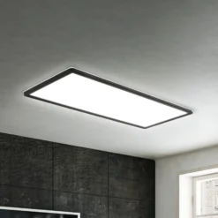 Pinta-asennettava LED-paneeli Slim 58x20cm on/off 4,000K musta