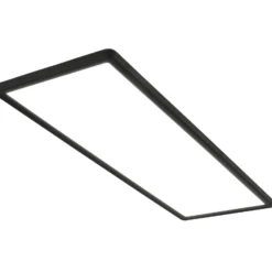 Pinta-asennettava LED-paneeli Slim 58x20cm on/off 4,000K musta