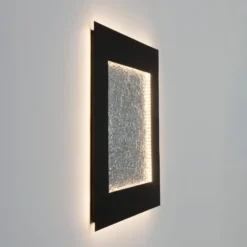 Plenilunio Eclipse LED-seinävalaisin, ruskea/hopeanvärinen, 80 cm
