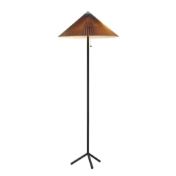 Plisado lattiavalaisin, harmaa, rauta/kankainen, korkeus 140 cm
