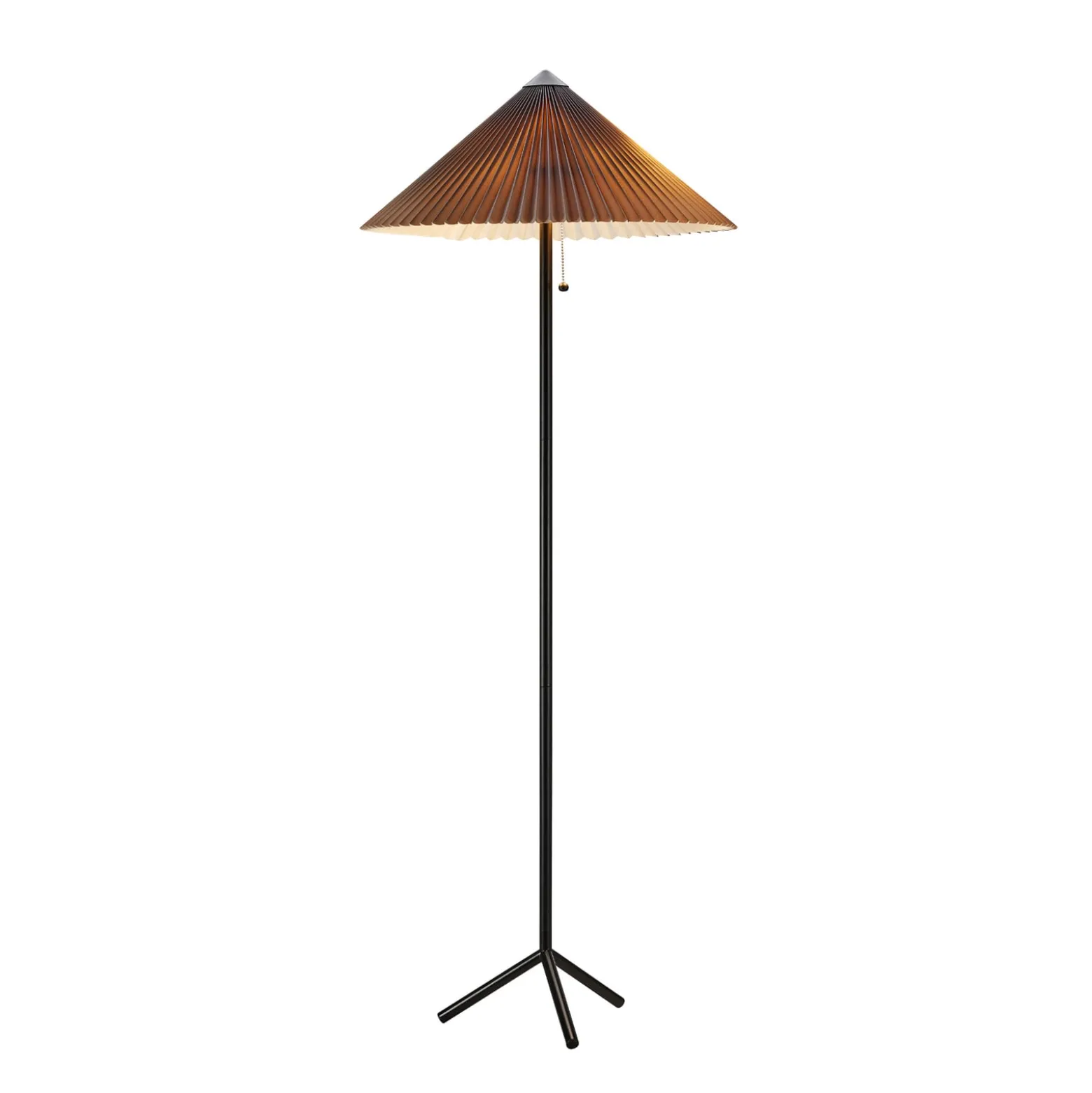 Plisado lattiavalaisin, harmaa, rauta/kankainen, korkeus 140 cm