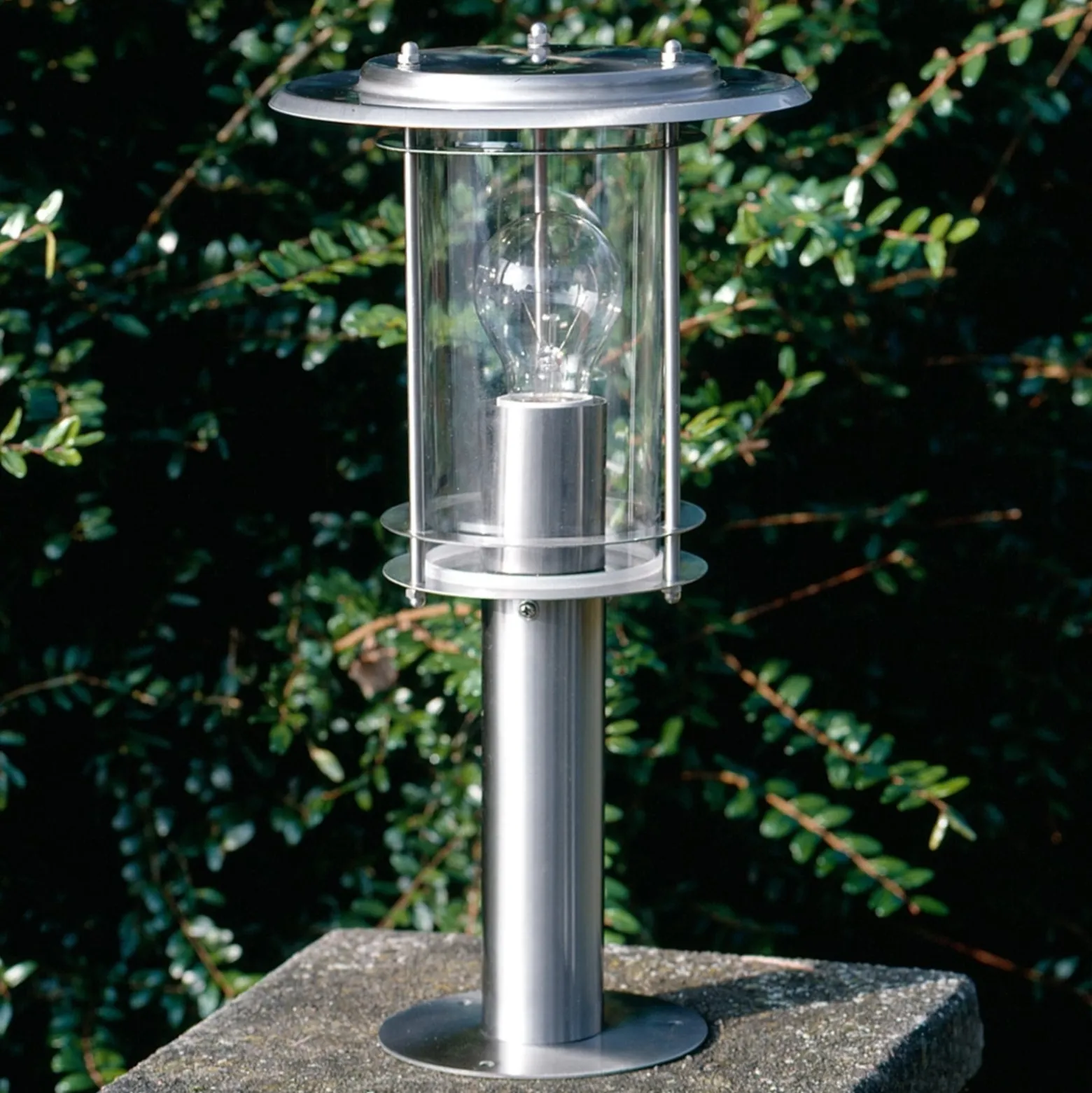 Pollarivalaisin York, ruostumaton teräs, korkeus 40 cm, IP44, E27