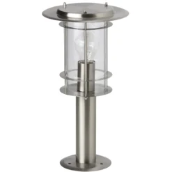 Pollarivalaisin York, ruostumaton teräs, korkeus 40 cm, IP44, E27