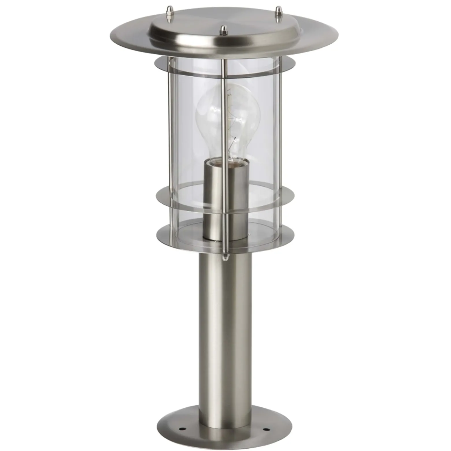 Pollarivalaisin York, ruostumaton teräs, korkeus 40 cm, IP44, E27
