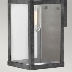 Porter-ulkoseinävalaisin, musta, 33,6 cm korkea