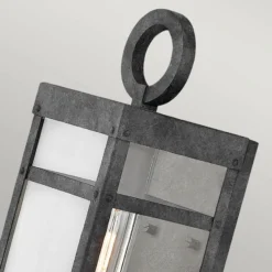 Porter-ulkoseinävalaisin, musta, 33,6 cm korkea