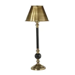 PR Home Abbey Classic pöytävalaisin, antiikkimessinki, 49 cm, metallia