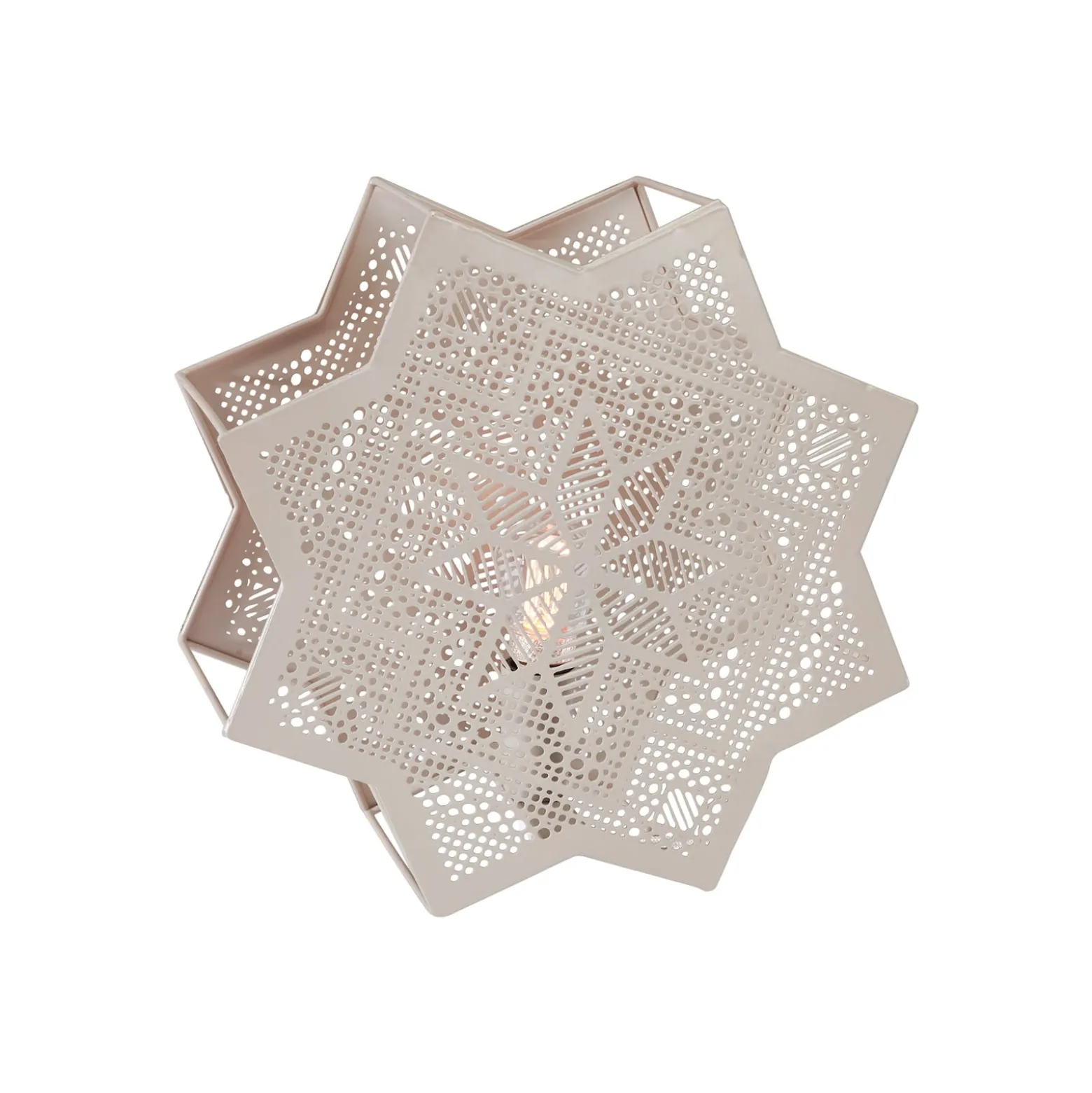 PR Home Elvira -koristetähti metallia, beige