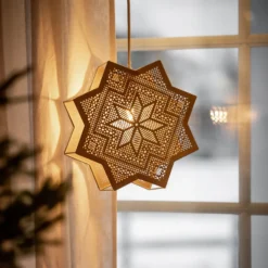 PR Home Elvira -koristetähti metallia, beige