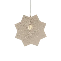 PR Home Elvira -koristetähti metallia, beige