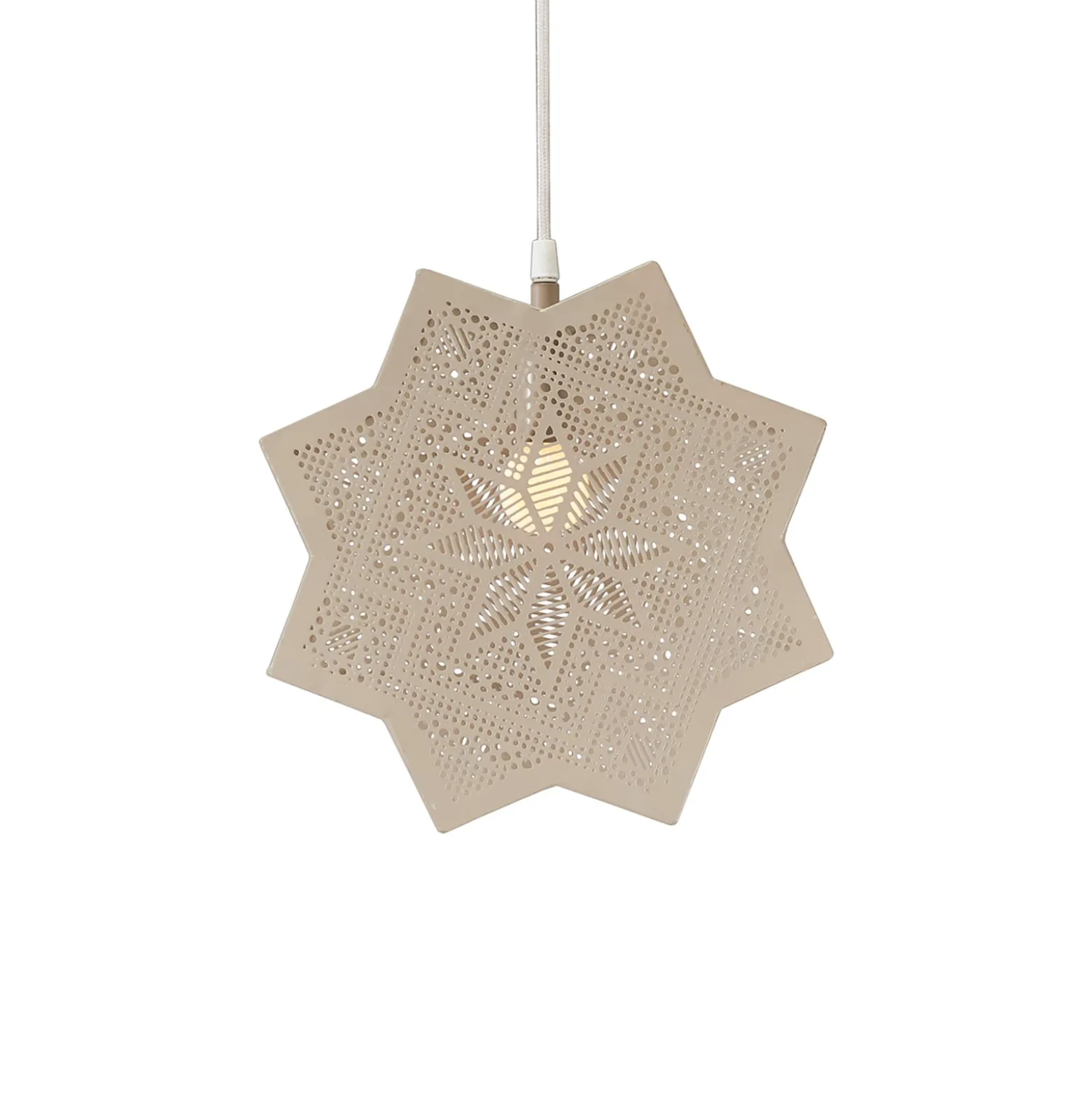PR Home Elvira -koristetähti metallia, beige