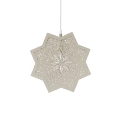 PR Home Elvira -koristetähti metallia, beige