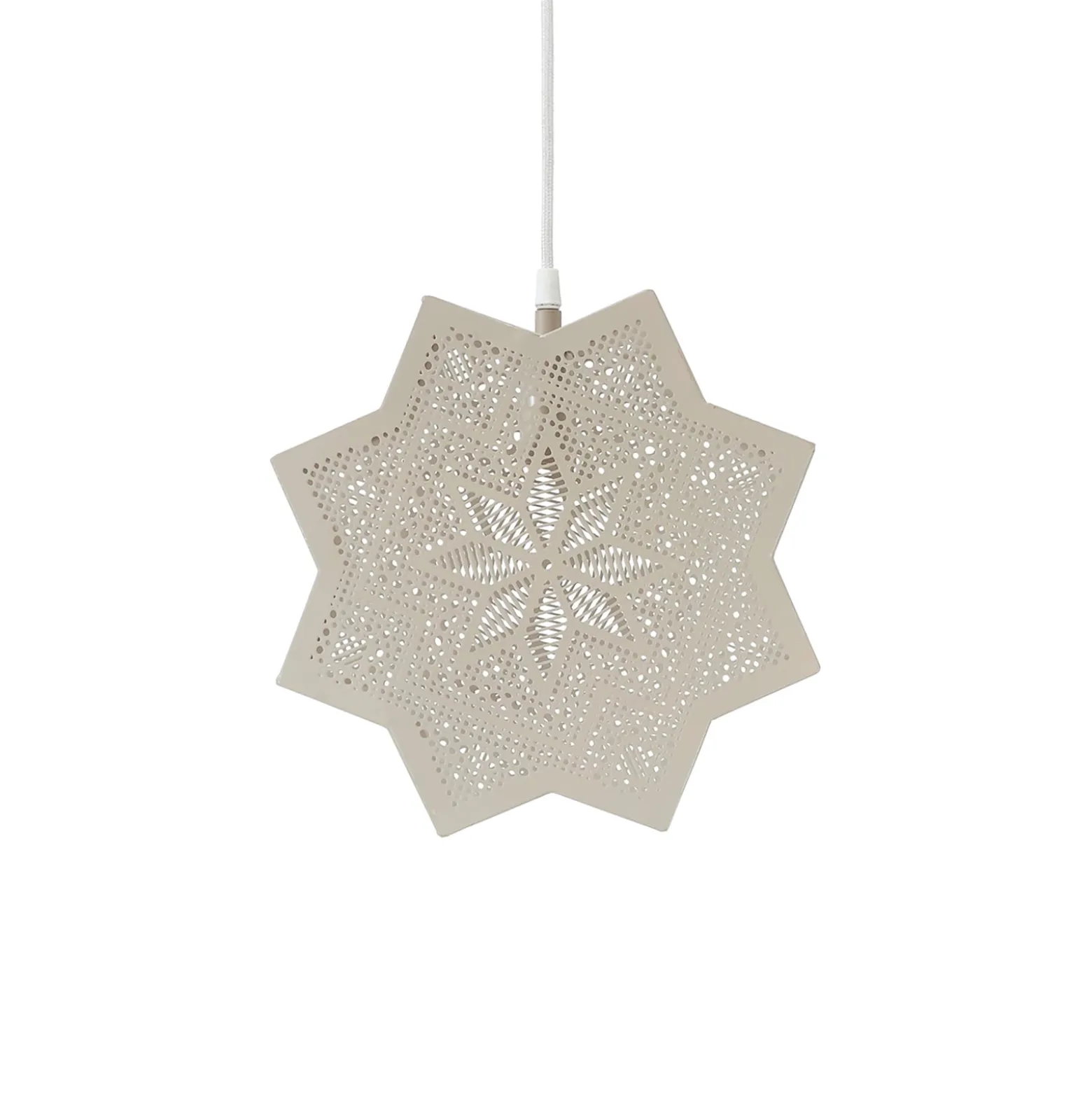PR Home Elvira -koristetähti metallia, beige