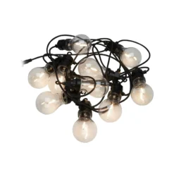 PR Home Glow -LED-ulkovaloketju, musta