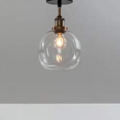 PR Home Omega kattovalaisin, kirkas/messinki/musta, Ø 20 cm