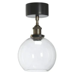 PR Home Omega kattovalaisin, kirkas/messinki/musta, Ø 20 cm