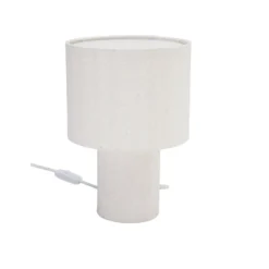 PR Home pöytävalaisin Leah, beige, korkeus 28 cm, tekstiili