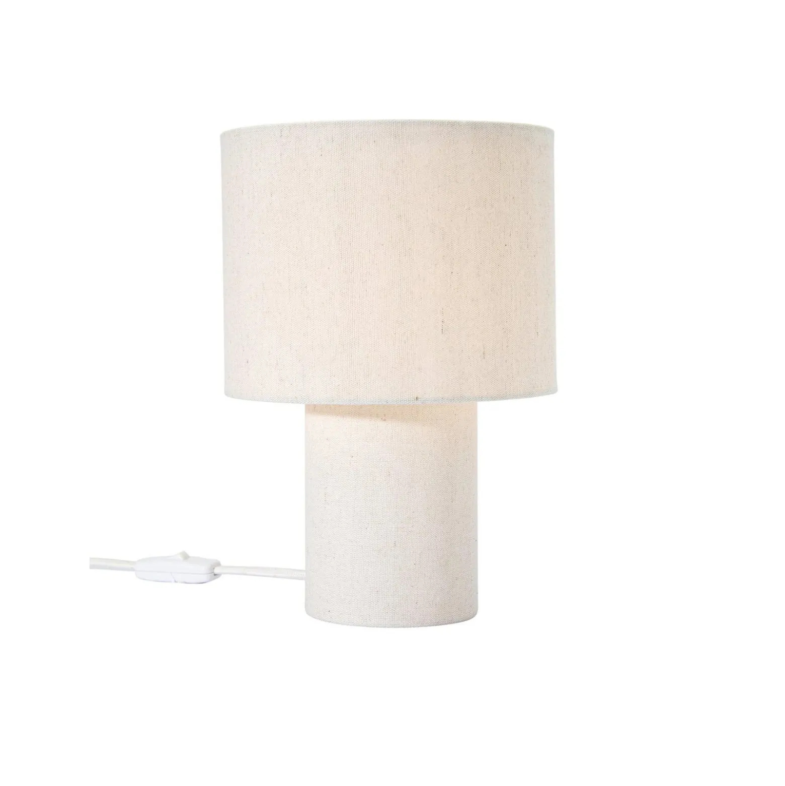 PR Home pöytävalaisin Leah, beige, korkeus 28 cm, tekstiili