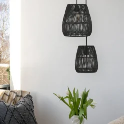 PR Home Saigon ulkovalaisin musta Ø18cm kaapeli 2.5m