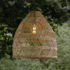 PR Home Ulkoriippuvalaisin Maja, rottinki, Ø 53 cm, pistoke, IP44