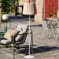 PR Home ulkotilojen lattiavalaisin Agnar, valkoinen/ruskea, 140 cm