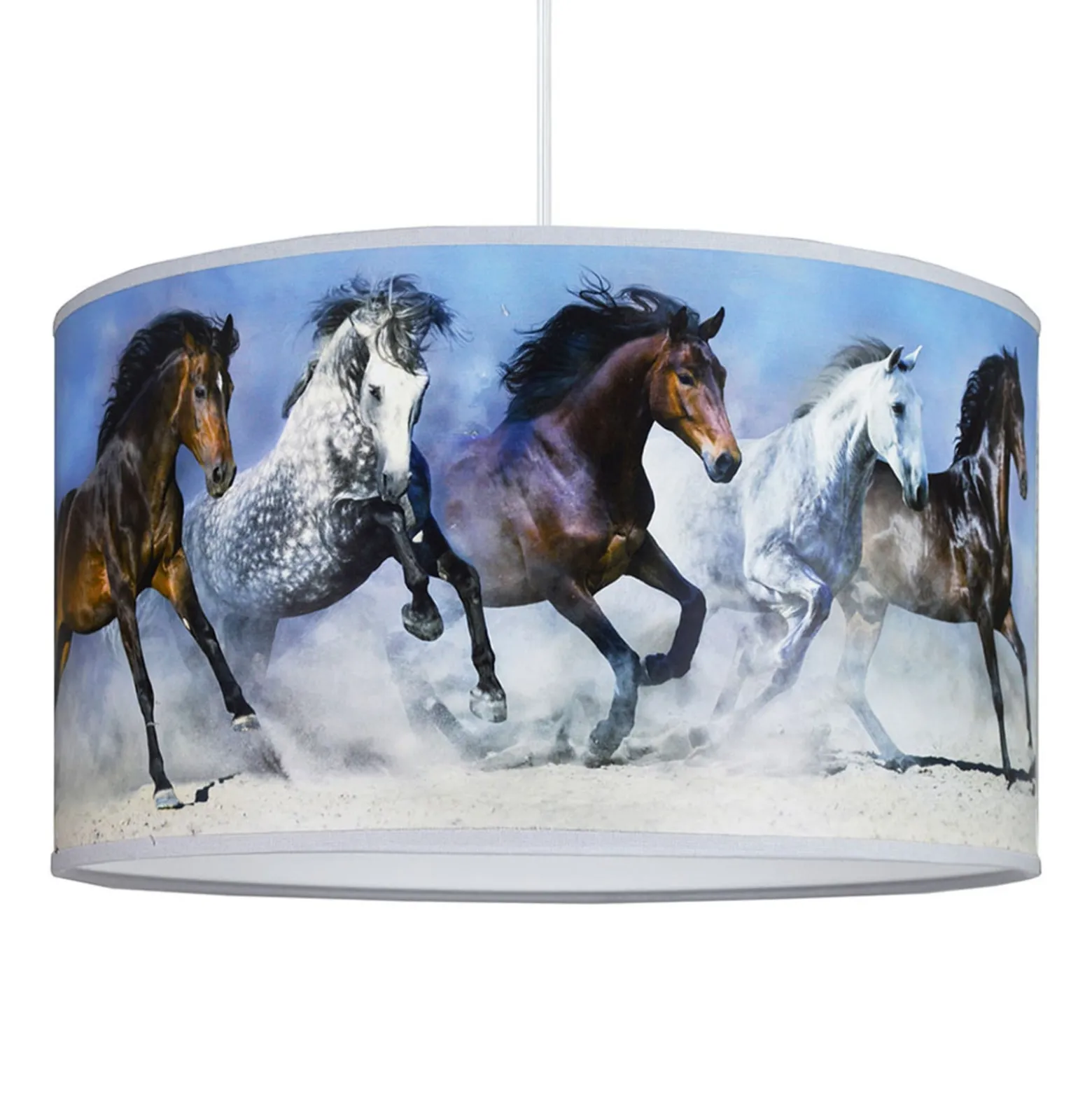 Print-riippuvalaisin Horses