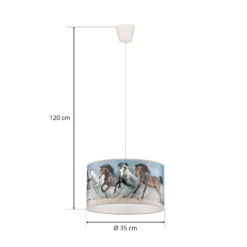 Print-riippuvalaisin Horses