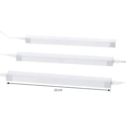 Prios Esbena LED-kaapinvalaisin CCT 20 cm 3 kpl:n sarja