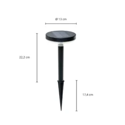 Prios Glenios LED-aurinkolamppu maapiikillä Prios Glenios LED-aurinkolamppu