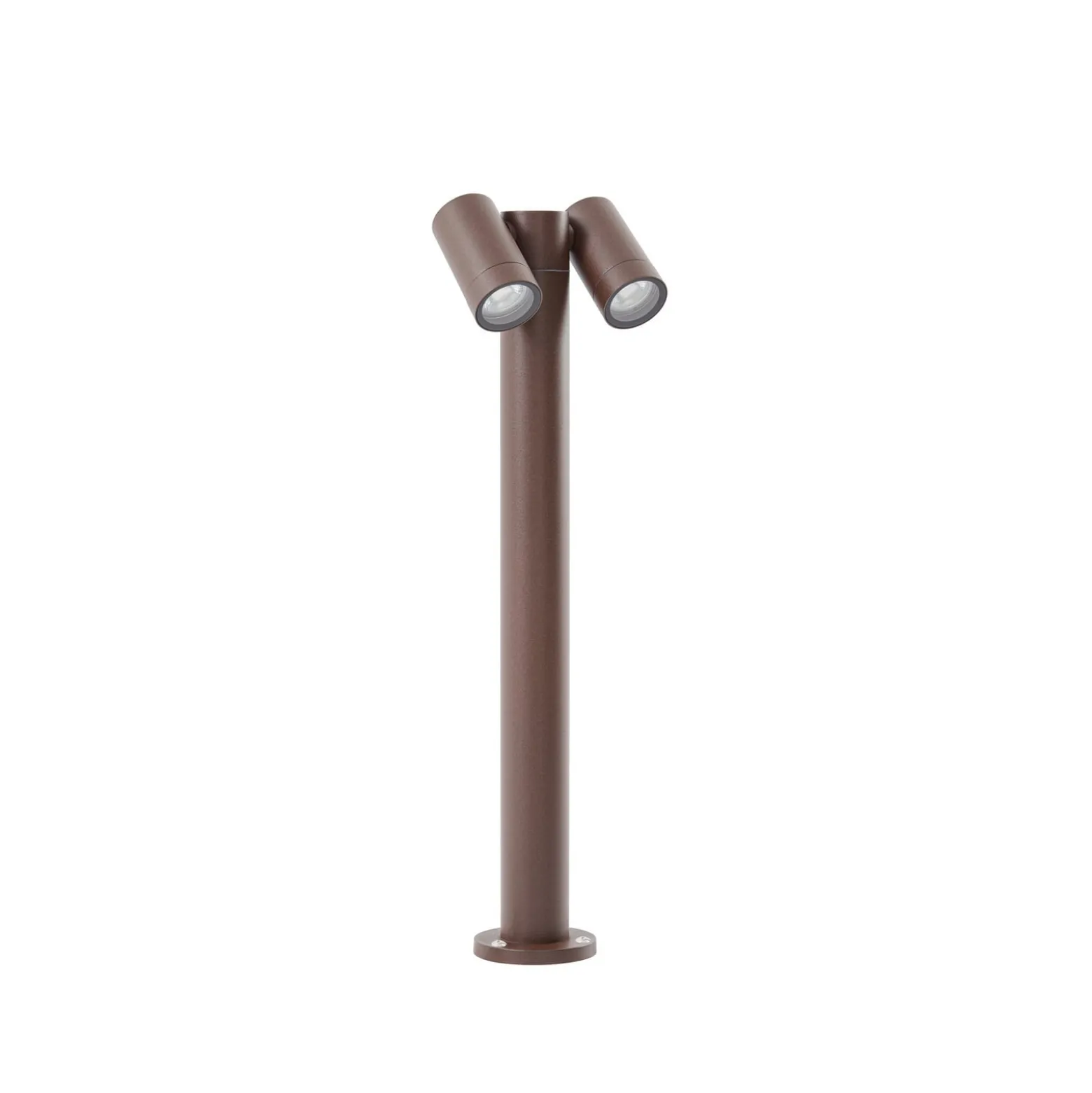 PRIOSin Tulimar-pylväsvalaisin, 2-lamppuinen, 60 cm, ruostumaton teräs, IP65
