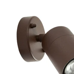 PRIOSin Tulimar-ulkoseinävalaisin, 14 cm, ruosteenvärinen, kääntyvä, IP44
