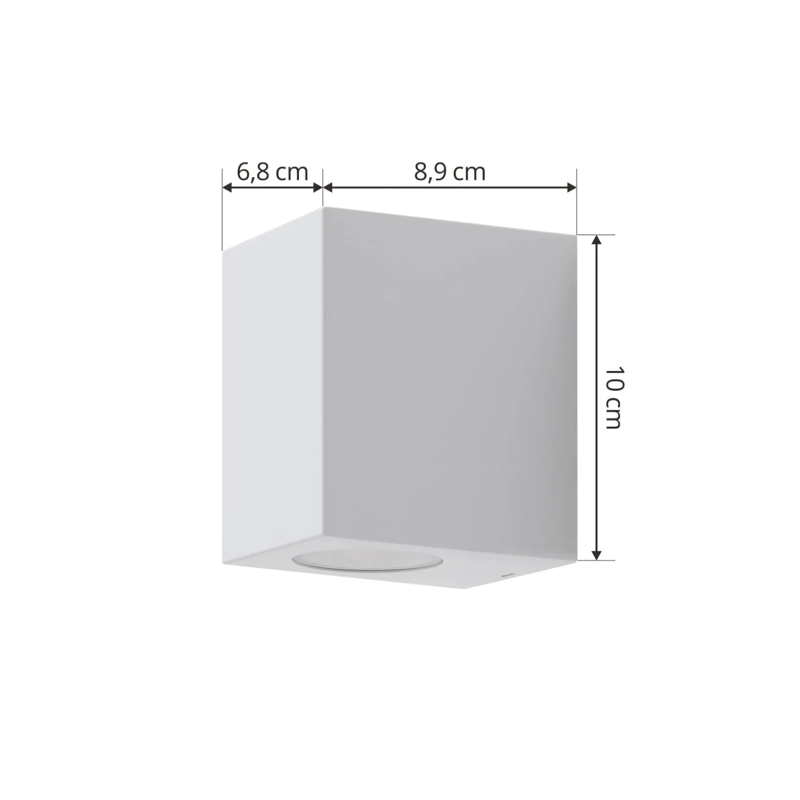 Prios Irfan ulkoseinävalaisin kulmikas valkoinen 10 cm