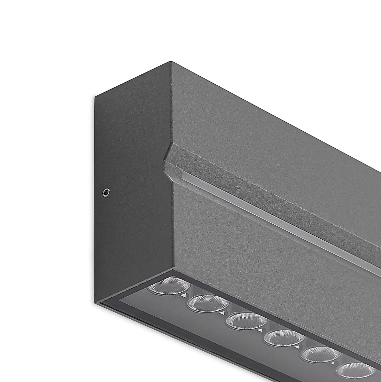 Prios Itarion LED-ulkoseinävalaisin, kirkas varjostin