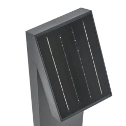 PRIOS LED-aurinkokäyttöinen valaisin Lestor, antrasiitti, himmennettävä, IP65