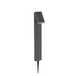 PRIOS LED-aurinkokäyttöinen valaisin Lestor, antrasiitti, himmennettävä, IP65