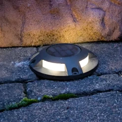 Prios LED aurinko lattiavalaisin Selius, antrasiitti, IP67