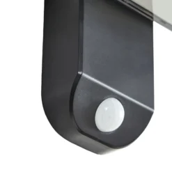 PRIOS LED-aurinkoseinävalaisin Tarlson, kulmikas, antrasiitti, anturi