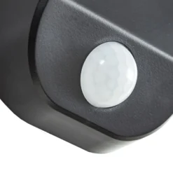 PRIOS LED-aurinkoseinävalaisin Tarlson, kulmikas, antrasiitti, anturi
