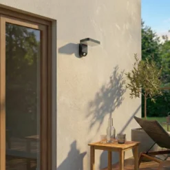 PRIOS LED-aurinkoseinävalaisin Tarlson, kulmikas, antrasiitti, anturi