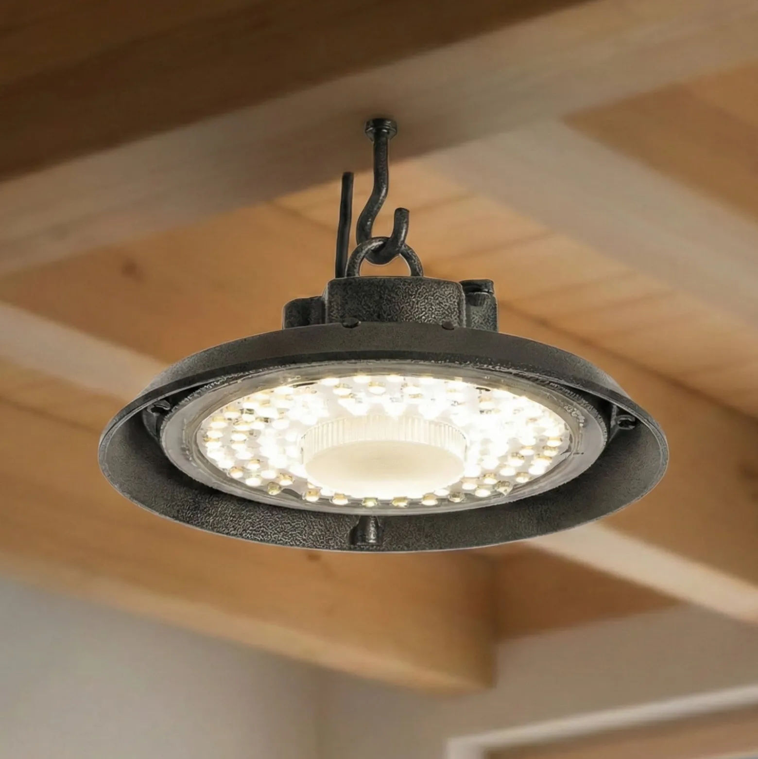 PRIOS LED-hallivalaisin Maikel, musta, IP65, Highbay