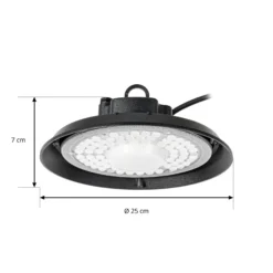 PRIOS LED-hallivalaisin Maikel, musta, IP65, Highbay