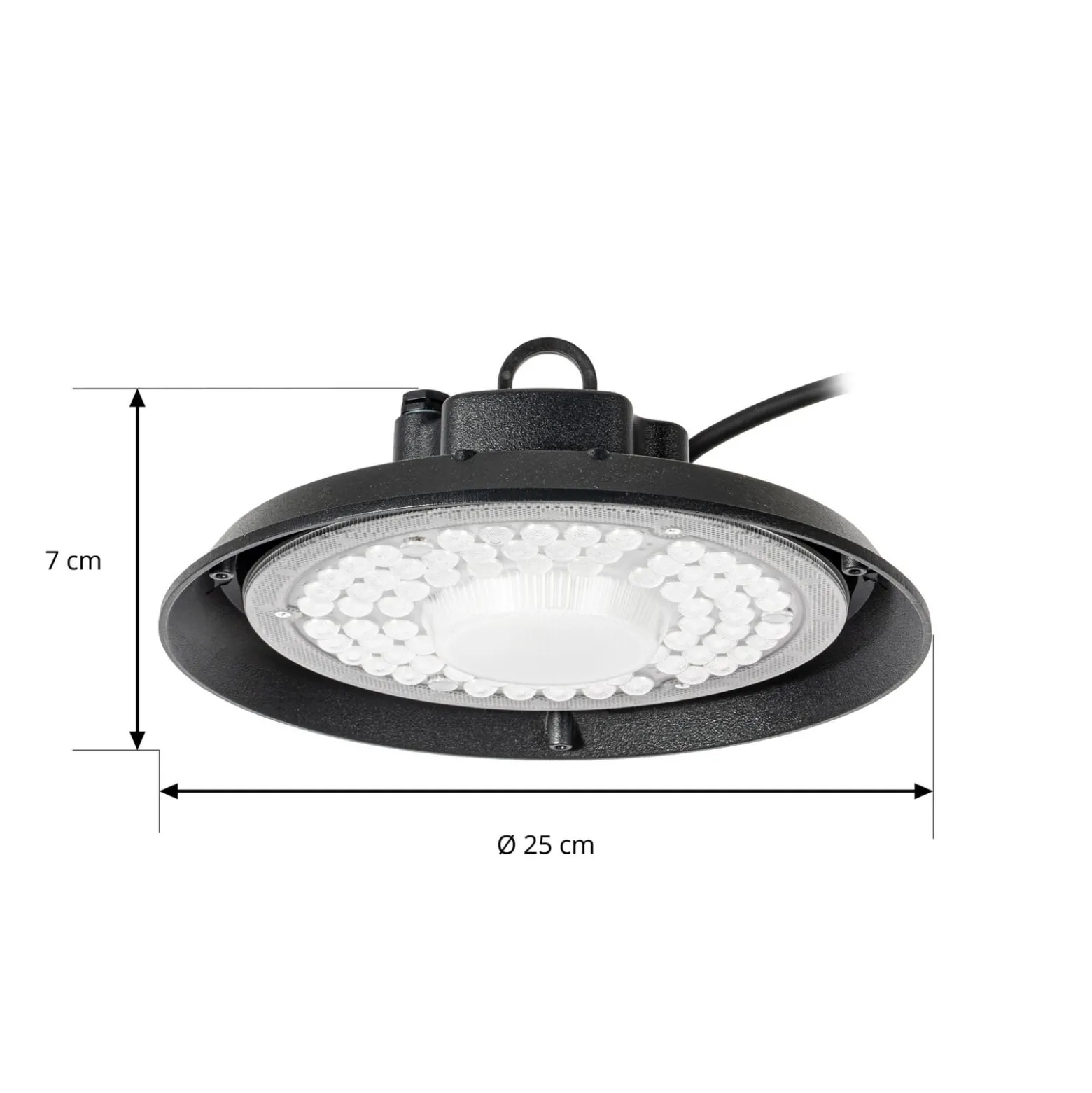 PRIOS LED-hallivalaisin Maikel, musta, IP65, Highbay