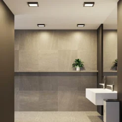 Prios LED-kattovalaisin Alette, musta, 18 W, CCT, himmennettävä