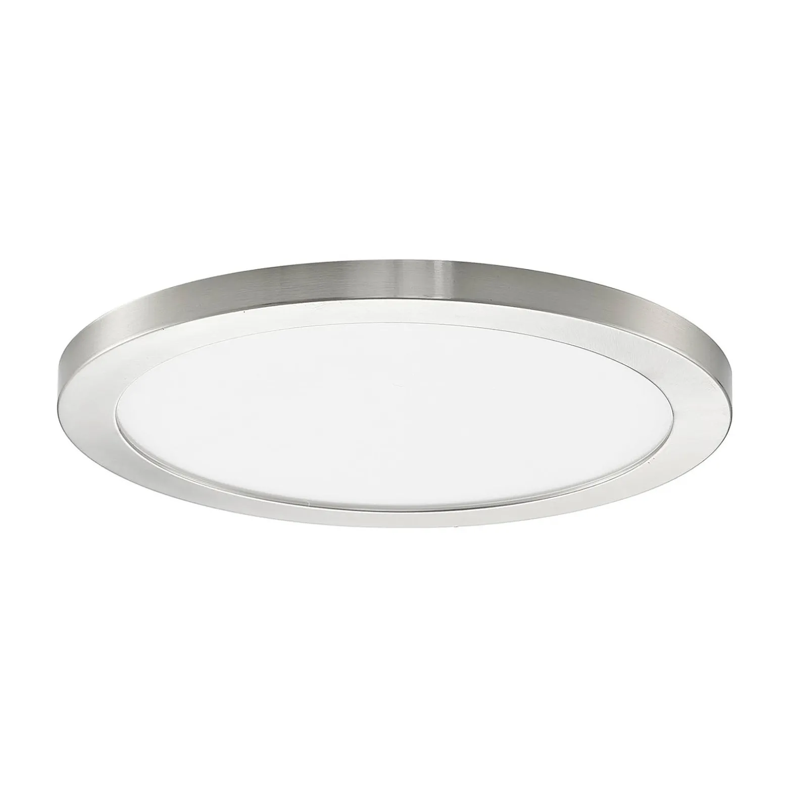 Prios LED-kattovalaisin Aureka, Ø 33 cm, hopea, metallia